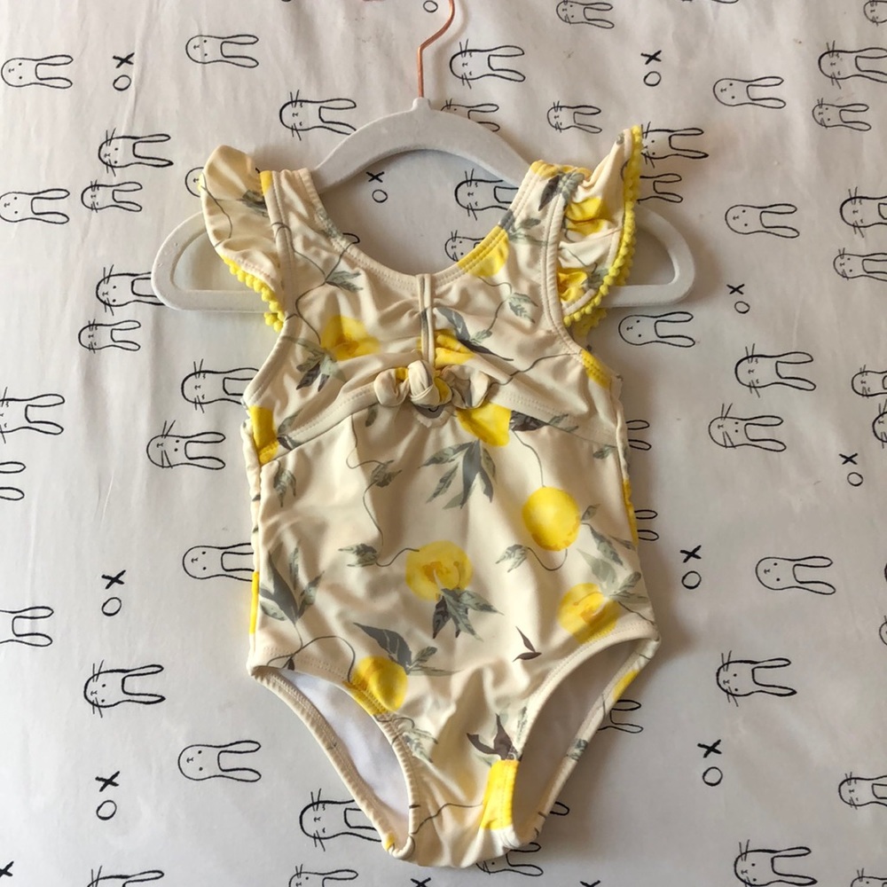 Jessica Simpson Lemon Vines One Piece Swimsuit